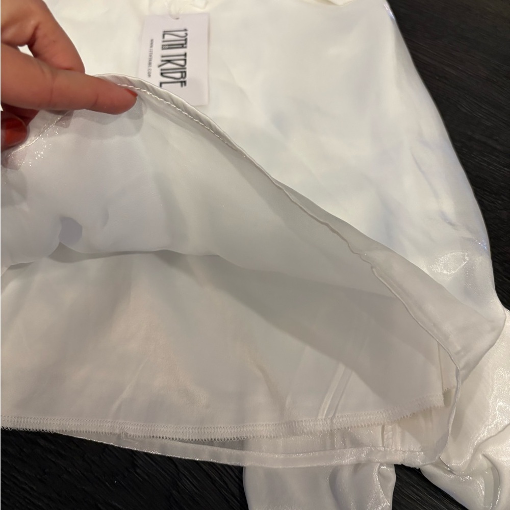 12th Tribe Molly Bridal Set Bows Shiny Sheer Small NWT - Picture 11 of 11